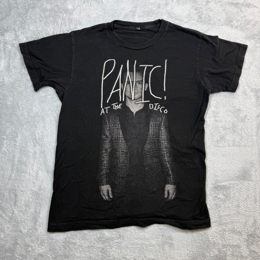 Panic! At The Disco T Shirt Adult S Black The Gospel Tour 2014 Emo Rock Y2K